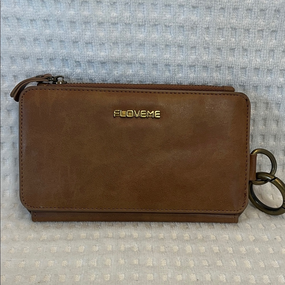 FLOVEME Tan Leather Wallet